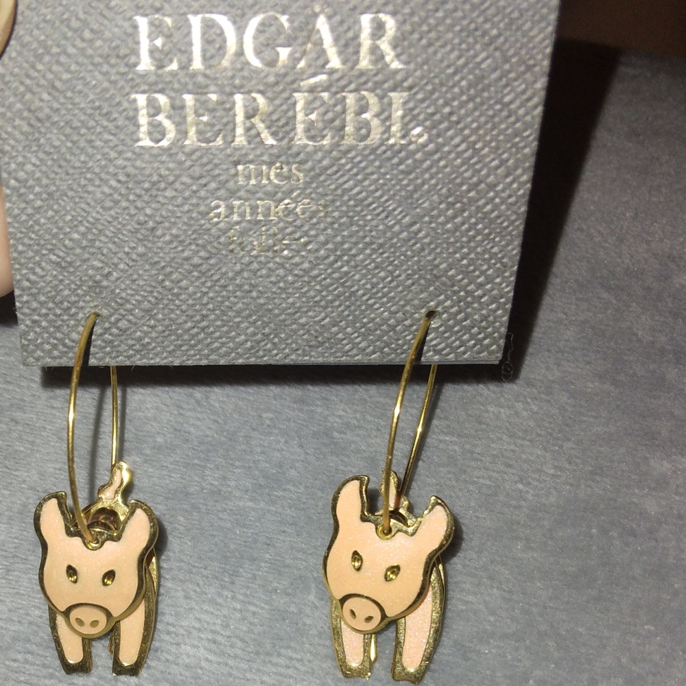 Edgar Berebi Pig Earrings vintage
